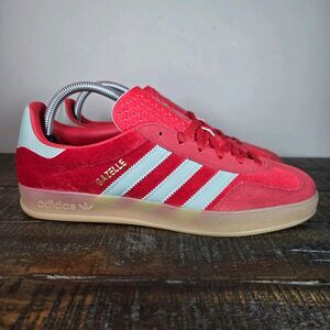 NEW adidas Gazelle Indoor Womens Size 9.5 Shoes Better Scarlet Hazy Green IG6786
